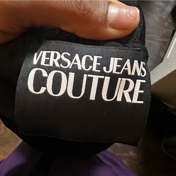 Versace Jeans Couture Chain Couture midi skirt Savage Barocco IT 48 US 12 pleats - Picture 7 of 9